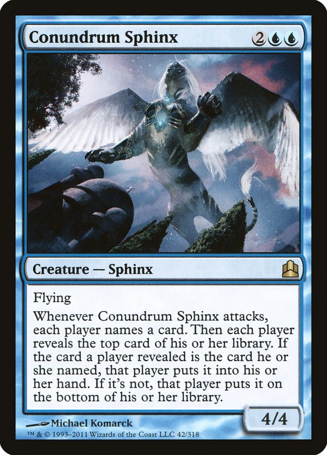 Conundrum Sphinx [Commander 2011] | North Valley Games