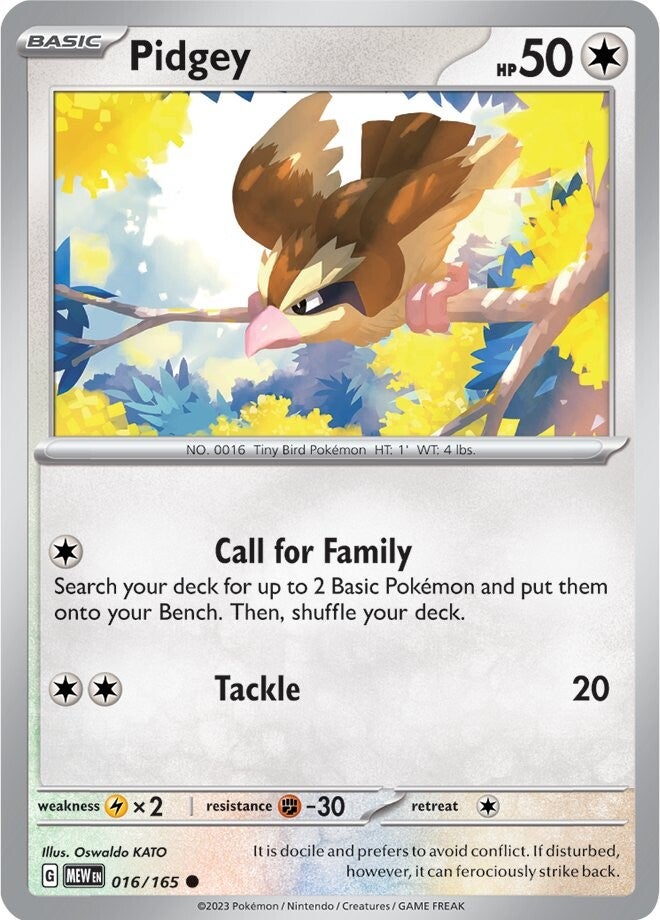 Pidgey (016/165) [Scarlet & Violet: 151] | North Valley Games