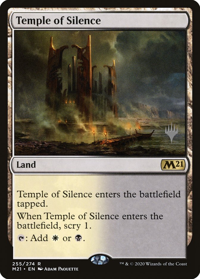 Temple of Silence (Promo Pack) [Core Set 2021 Promos] | North Valley Games
