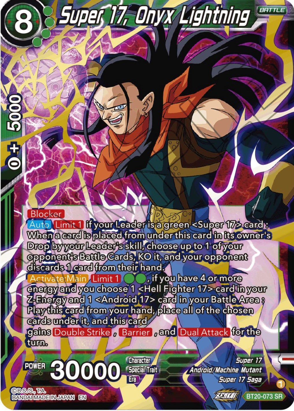 Super 17, Onyx Lightning (BT20-073) [Power Absorbed] | North Valley Games