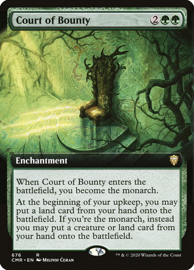 Court of Bounty (Extended Art) [Commander Legends] | North Valley Games