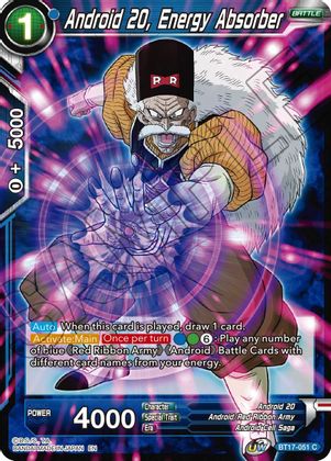 Android 20, Energy Absorber (BT17-051) [Ultimate Squad] | North Valley Games
