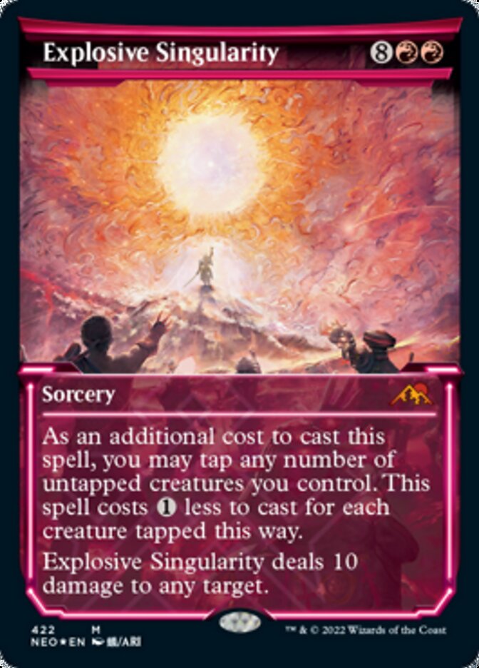 Explosive Singularity (Showcase) (Foil Etched) [Kamigawa: Neon Dynasty] | North Valley Games