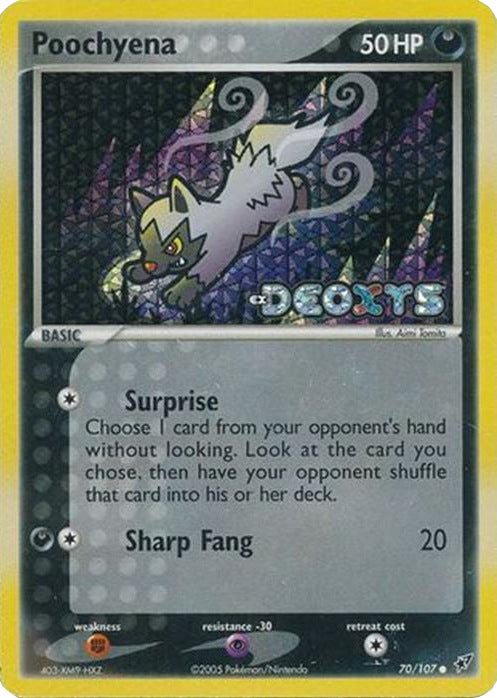 Poochyena (70/107) (Stamped) [EX: Deoxys] | North Valley Games