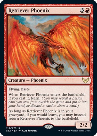 Retriever Phoenix (Promo Pack) [Strixhaven: School of Mages Promos] | North Valley Games