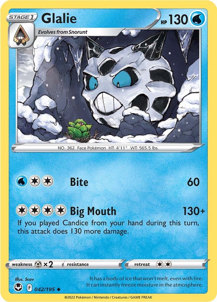Glalie (042/195) [Sword & Shield: Silver Tempest] | North Valley Games