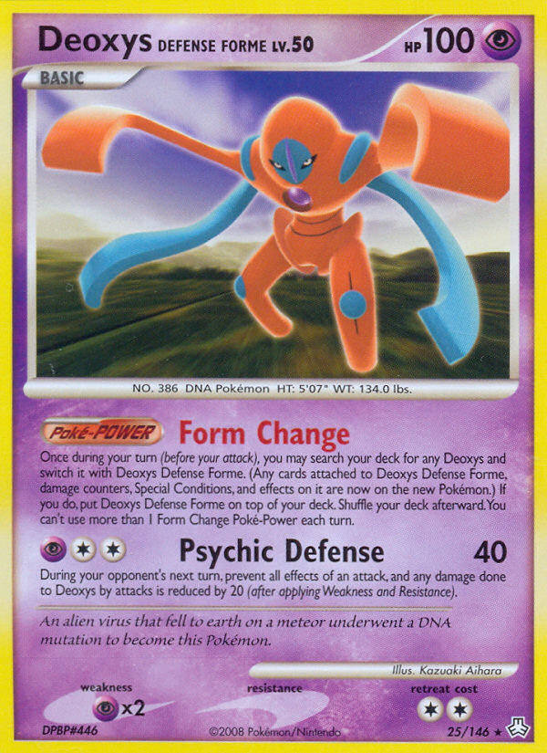 Deoxys Defense Forme (25/146) [Diamond & Pearl: Legends Awakened] | North Valley Games
