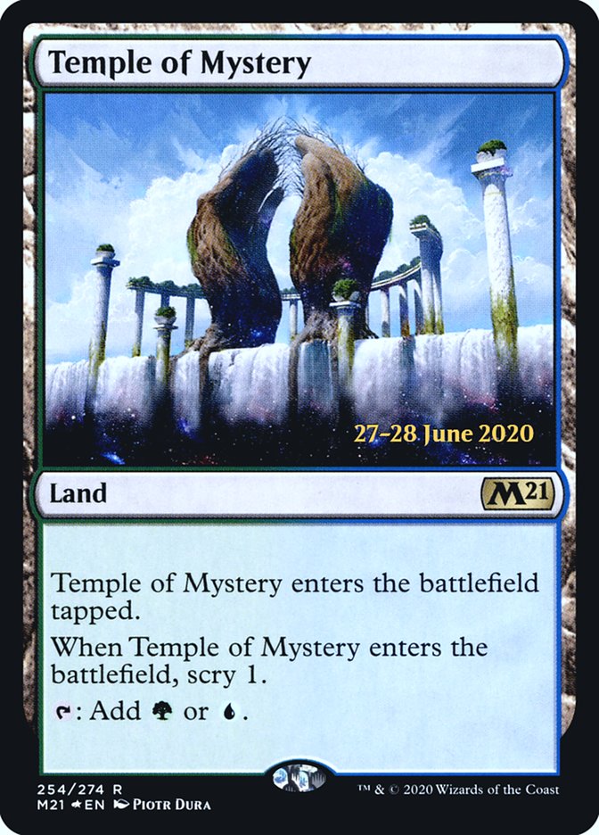 Temple of Mystery [Core Set 2021 Prerelease Promos] | North Valley Games