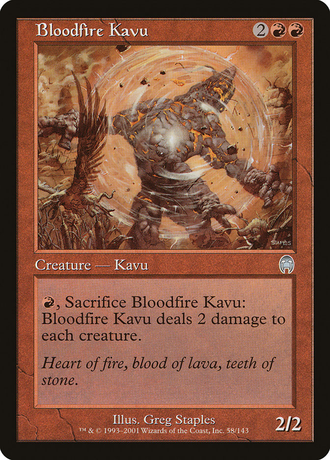 Bloodfire Kavu [Apocalypse] | North Valley Games