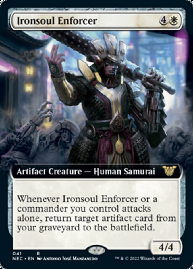 Ironsoul Enforcer (Extended Art) [Kamigawa: Neon Dynasty Commander] | North Valley Games