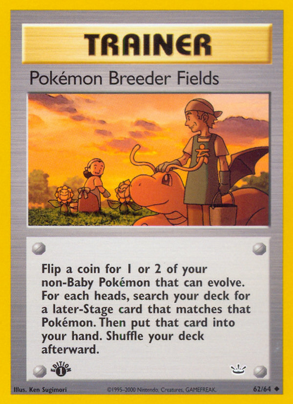 Pokemon Breeder Fields (62/64) [Neo Revelation 1st Edition] | North Valley Games