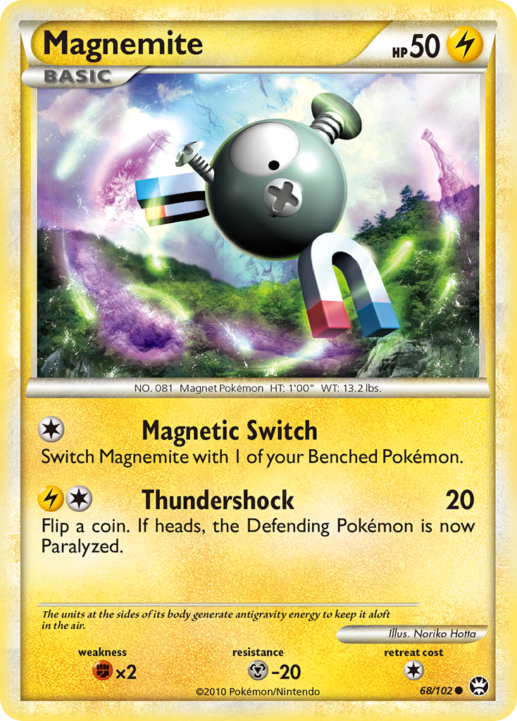Magnemite (68/102) [HeartGold & SoulSilver: Triumphant] | North Valley Games