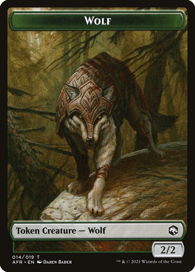Germ // Wolf Double-Sided Token [Double Masters Tokens] | North Valley Games