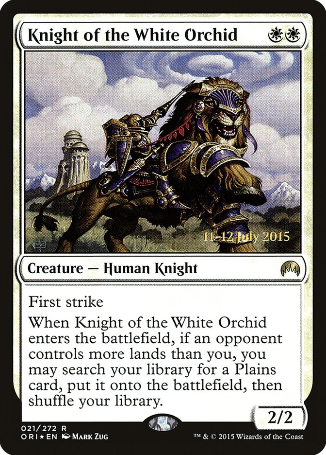 Knight of the White Orchid [Magic Origins Prerelease Promos] | North Valley Games