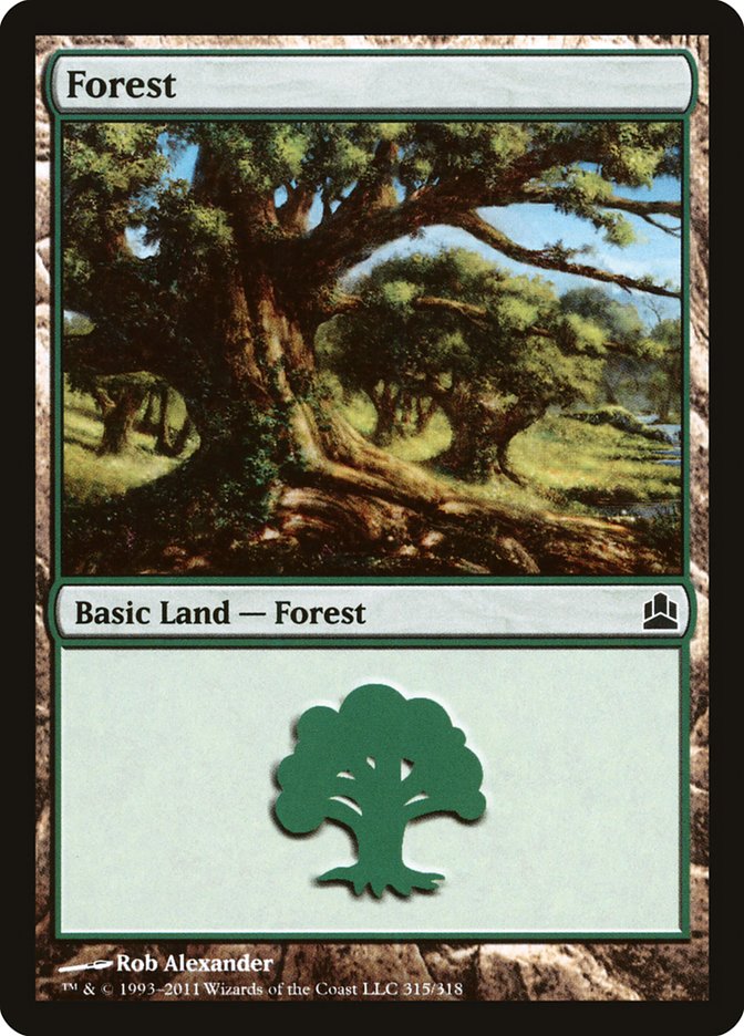 Forest (315) [Commander 2011] | North Valley Games