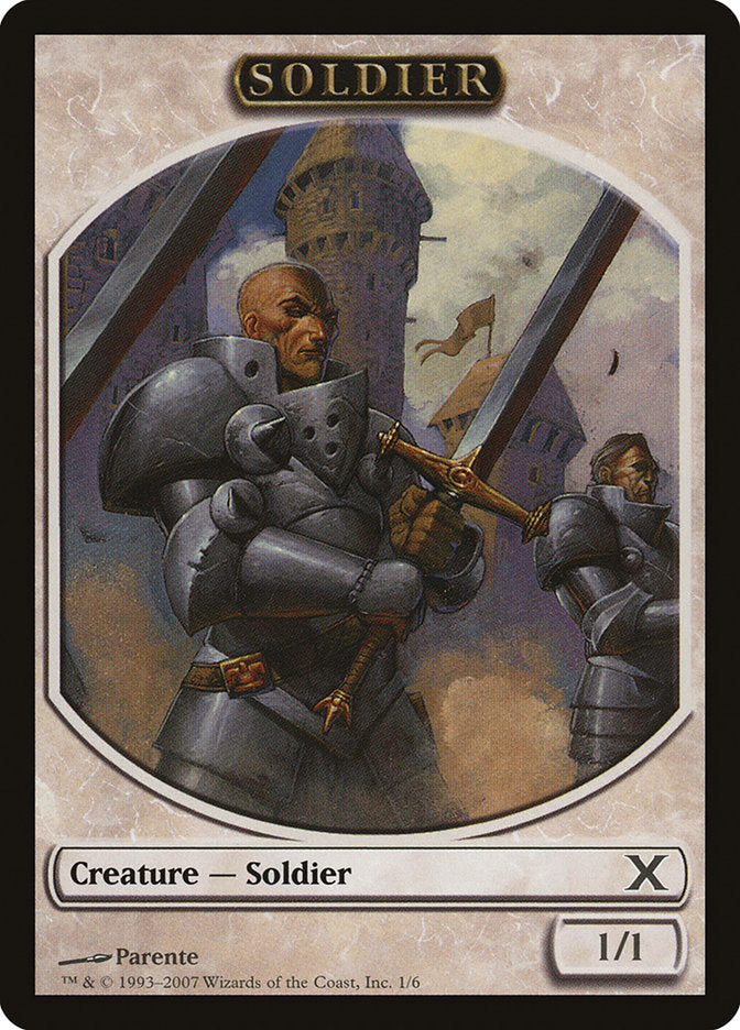 Soldier Token [Tenth Edition Tokens] | North Valley Games