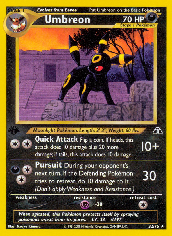 Umbreon (32/75) [Neo Discovery 1st Edition] | North Valley Games