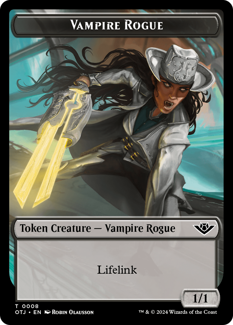 Vampire Rogue Token [Outlaws of Thunder Junction Tokens] | North Valley Games
