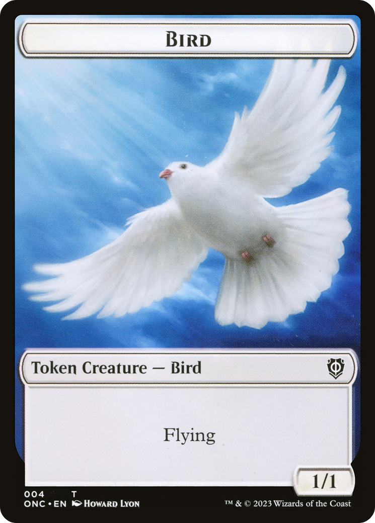 Bird // Cat Double-Sided Token [Phyrexia: All Will Be One Commander Tokens] | North Valley Games