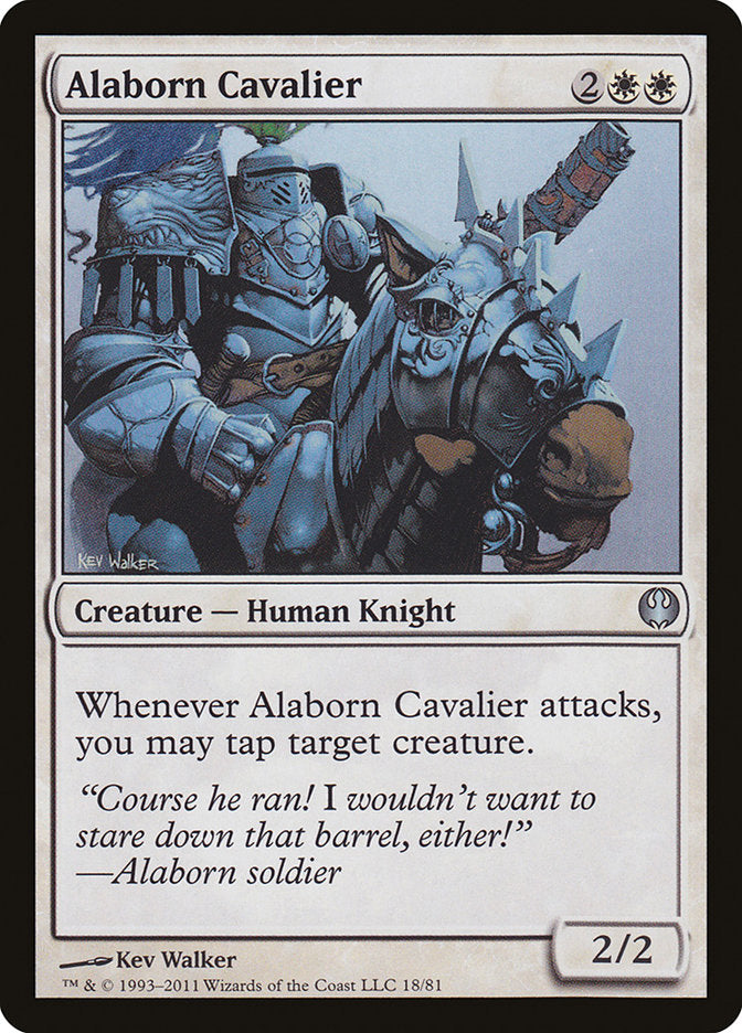 Alaborn Cavalier [Duel Decks: Knights vs. Dragons] | North Valley Games