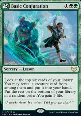 Basic Conjuration (Promo Pack) [Strixhaven: School of Mages Promos] | North Valley Games