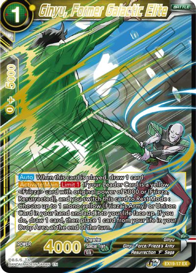 Ginyu, Former Galactic Elite (EX19-17) [Special Anniversary Set 2021] | North Valley Games