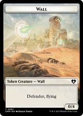Wall // Kor Ally Double-Sided Token [Commander Masters Tokens] | North Valley Games