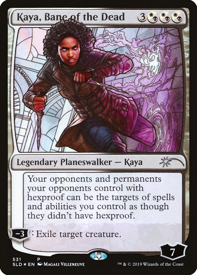 Kaya, Bane of the Dead (Stained Glass) [Secret Lair Drop Promos] | North Valley Games