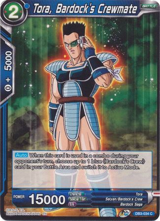 Tora, Bardock's Crewmate (DB3-034) [Giant Force] | North Valley Games
