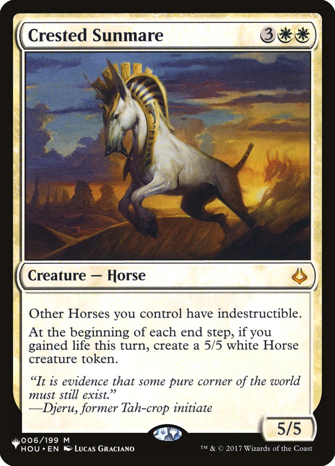 Crested Sunmare [The List] | North Valley Games