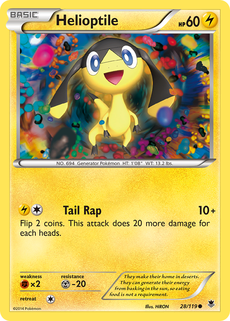 Helioptile (28/119) [XY: Phantom Forces] | North Valley Games