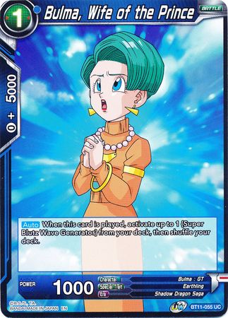 Bulma, Wife of the Prince (BT11-055) [Vermilion Bloodline] | North Valley Games