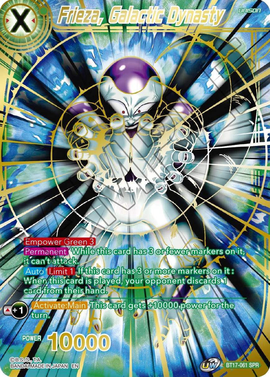 Frieza, Galactic Dynasty (SPR) (BT17-061) [Ultimate Squad] | North Valley Games
