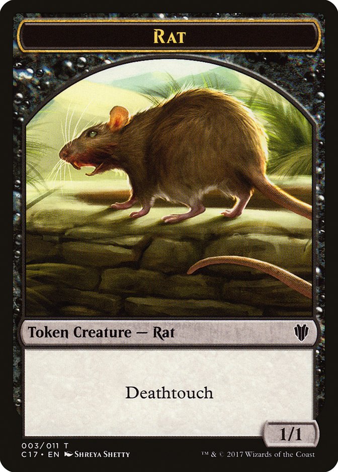 Rat Token [Commander 2017 Tokens] | North Valley Games