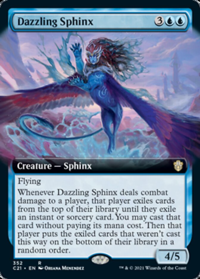 Dazzling Sphinx (Extended Art) [Commander 2021] | North Valley Games