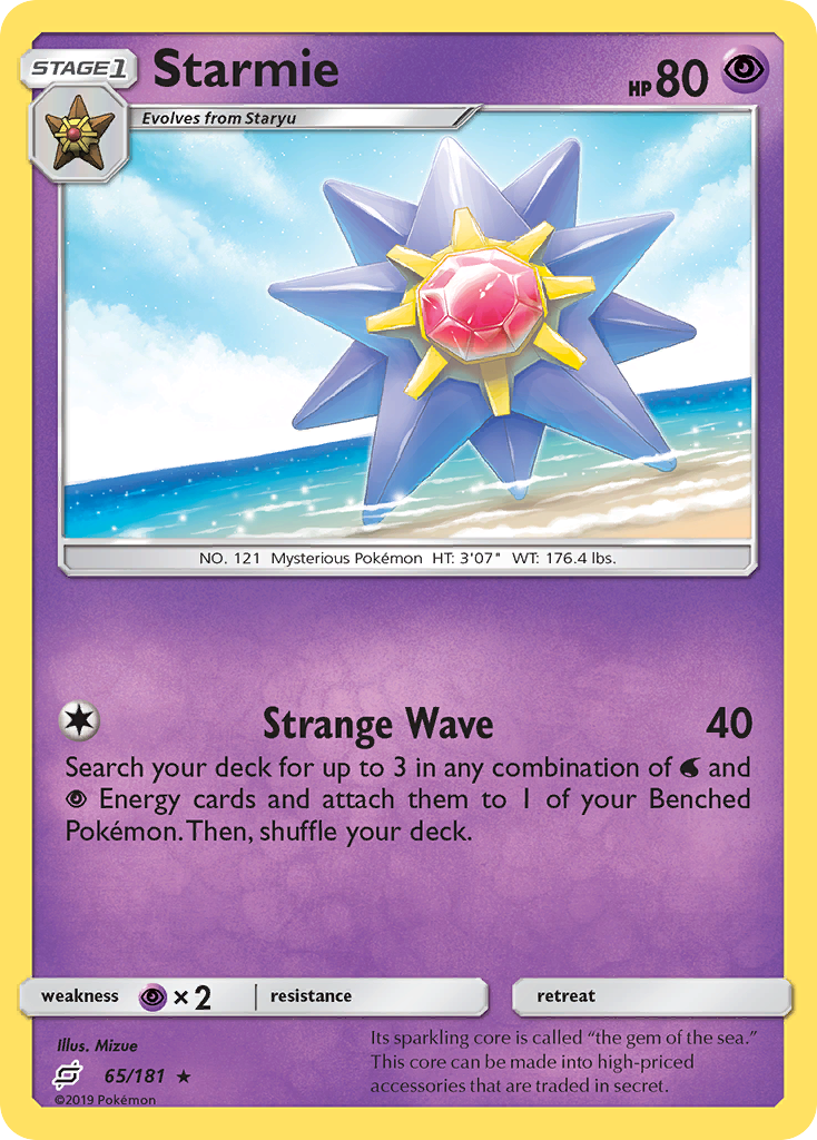 Starmie (65/181) [Sun & Moon: Team Up] | North Valley Games