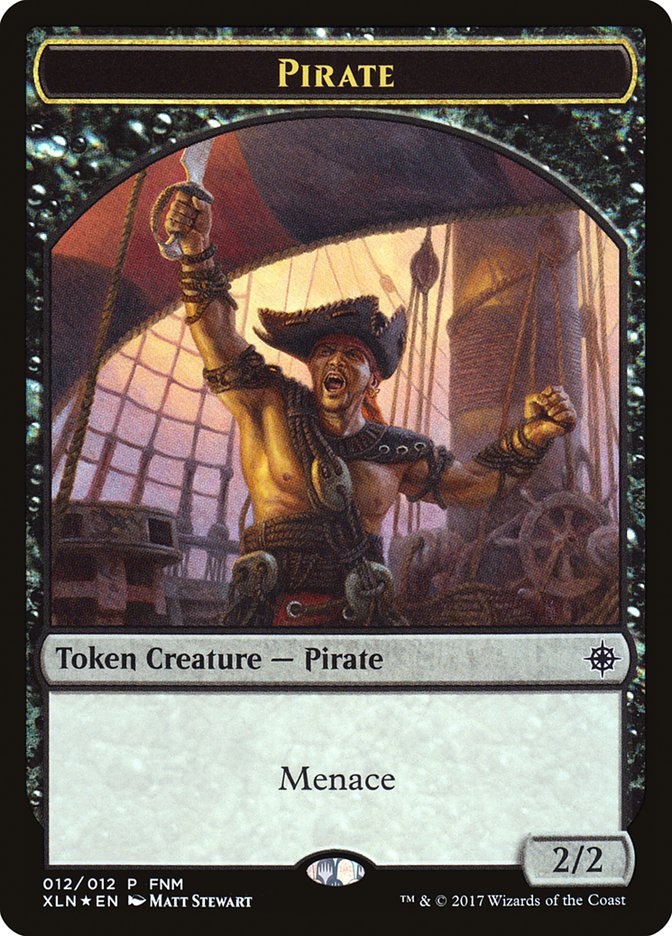 Pirate // Treasure Double-Sided Token [Friday Night Magic 2017] | North Valley Games