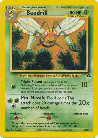 Beedrill (18/75) [Neo Discovery Unlimited] | North Valley Games