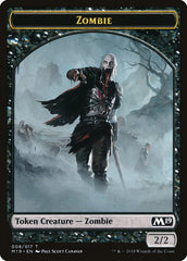 Knight // Zombie Double-Sided Token (Game Night) [Core Set 2019 Tokens] | North Valley Games