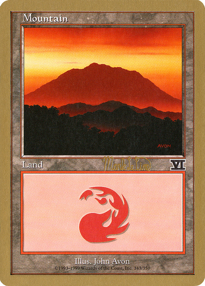 Mountain (mlp346a) (Mark Le Pine) [World Championship Decks 1999] | North Valley Games