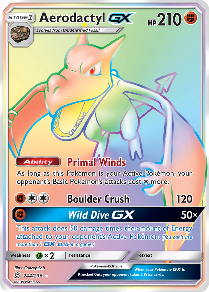 Aerodactyl GX (244/236) [Sun & Moon: Unified Minds] | North Valley Games