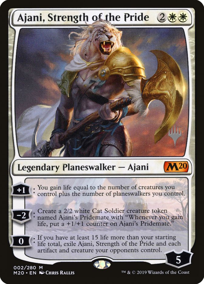 Ajani, Strength of the Pride (Promo Pack) [Core Set 2020 Promos] | North Valley Games