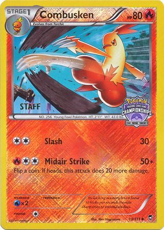 Combusken (13/111) (Championship Promo Staff) [XY: Furious Fists] | North Valley Games