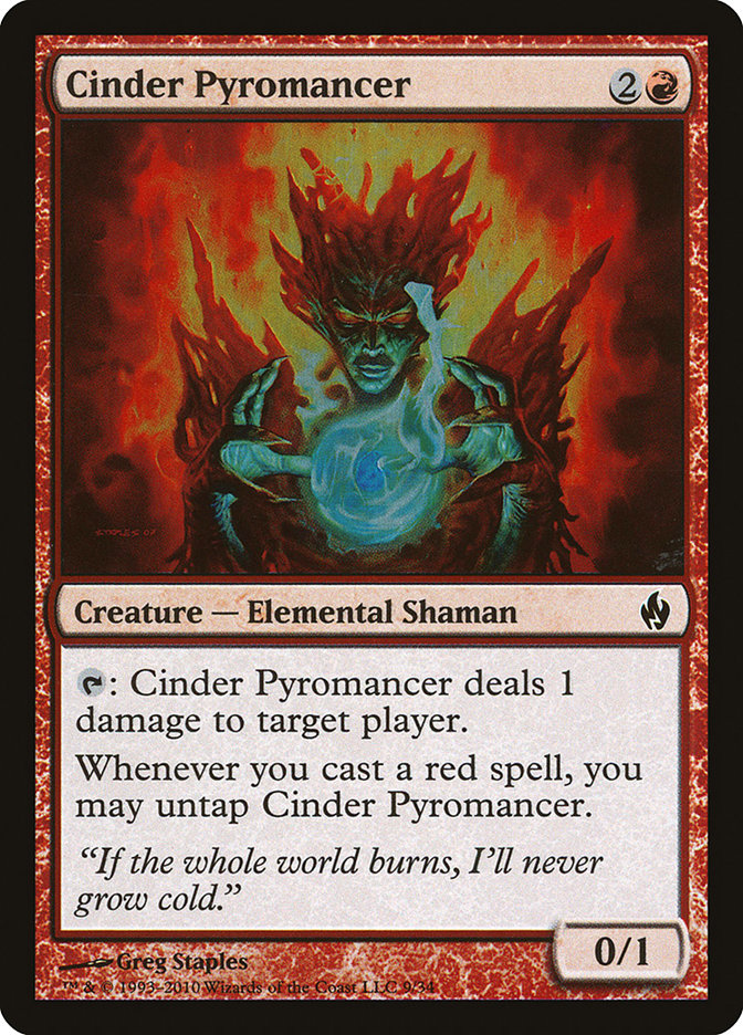 Cinder Pyromancer [Premium Deck Series: Fire and Lightning] | North Valley Games
