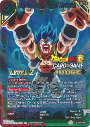 SSB Gogeta, Resonant Explosion (Level 2) (EX04-03) [Judge Promotion Cards] | North Valley Games
