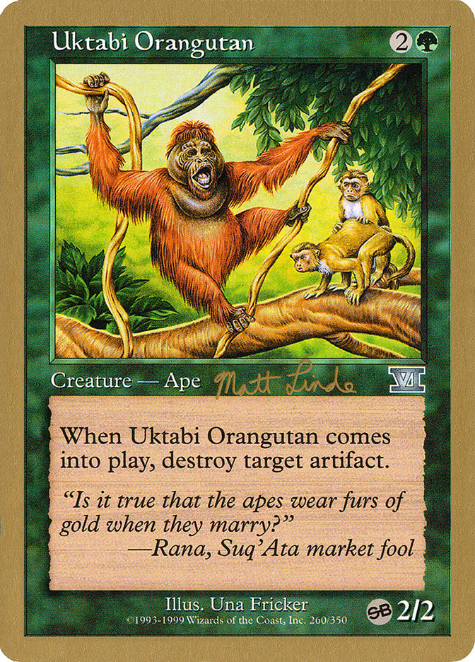 Uktabi Orangutan (Matt Linde) (SB) [World Championship Decks 1999] | North Valley Games