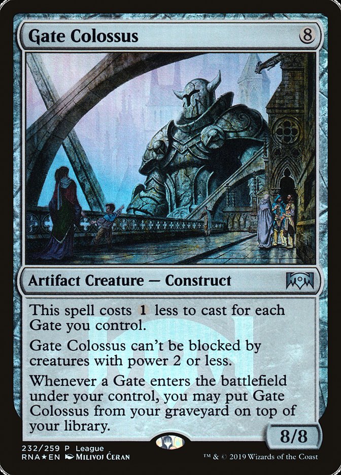 Gate Colossus (League) [Ravnica Allegiance Promos] | North Valley Games