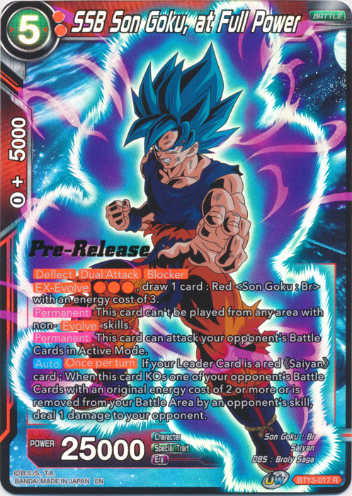 SSB Son Goku, at Full Power (BT13-017) [Supreme Rivalry Prerelease Promos] | North Valley Games