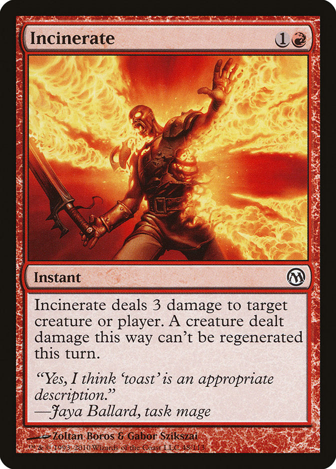 Incinerate [Duels of the Planeswalkers] | North Valley Games