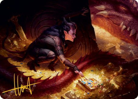 Hoard Robber Art Card (Gold-Stamped Signature) [Dungeons & Dragons: Adventures in the Forgotten Realms Art Series] | North Valley Games